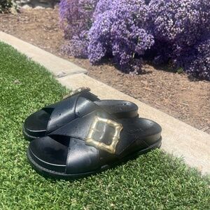 Shutz black sandals